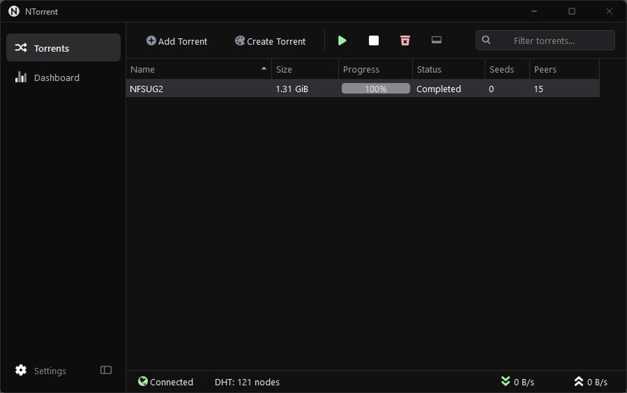 NTorrent — Torrents